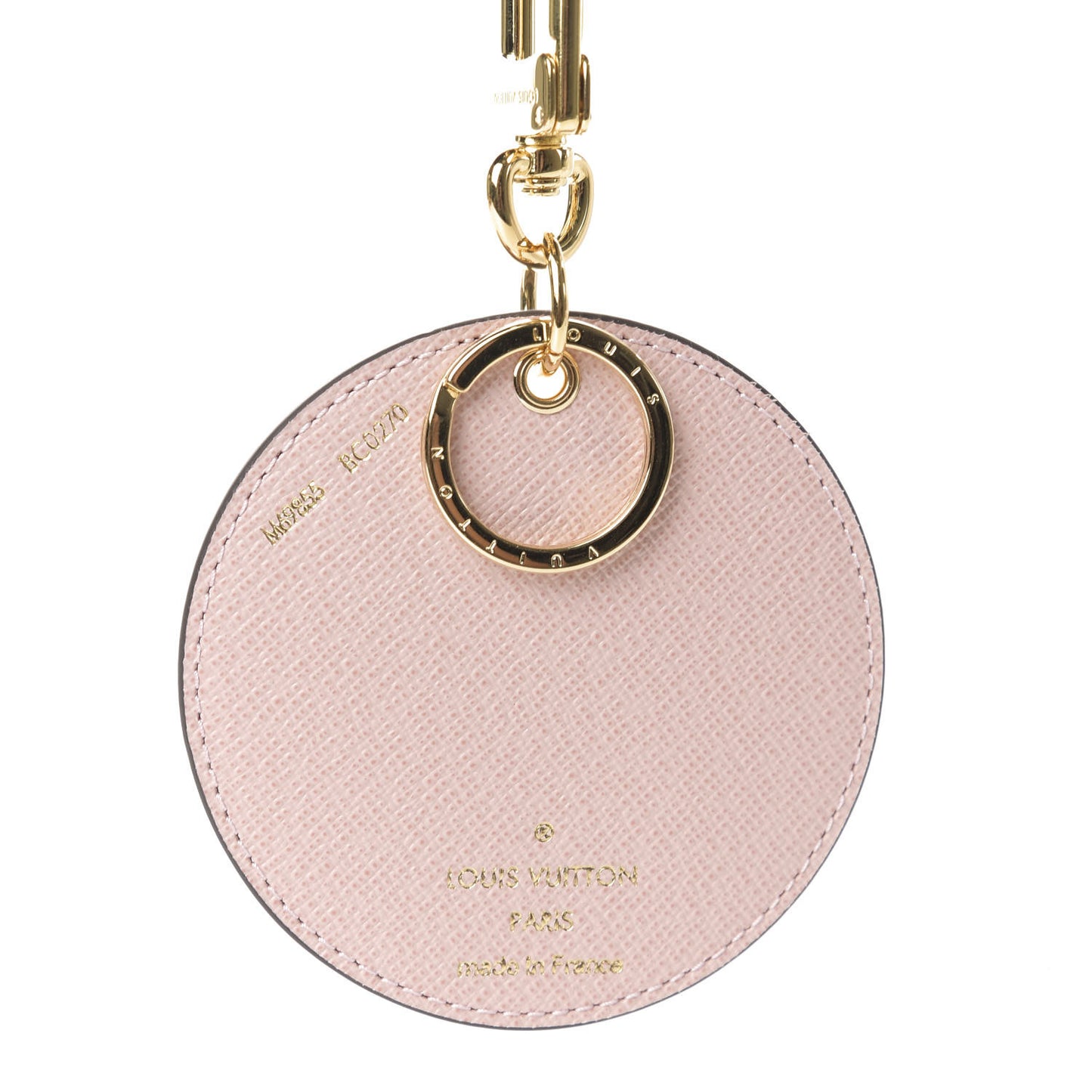 Monogram 2020 Christmas Animation Big Wheel Bag Charm Key Ring Rose Ballerine