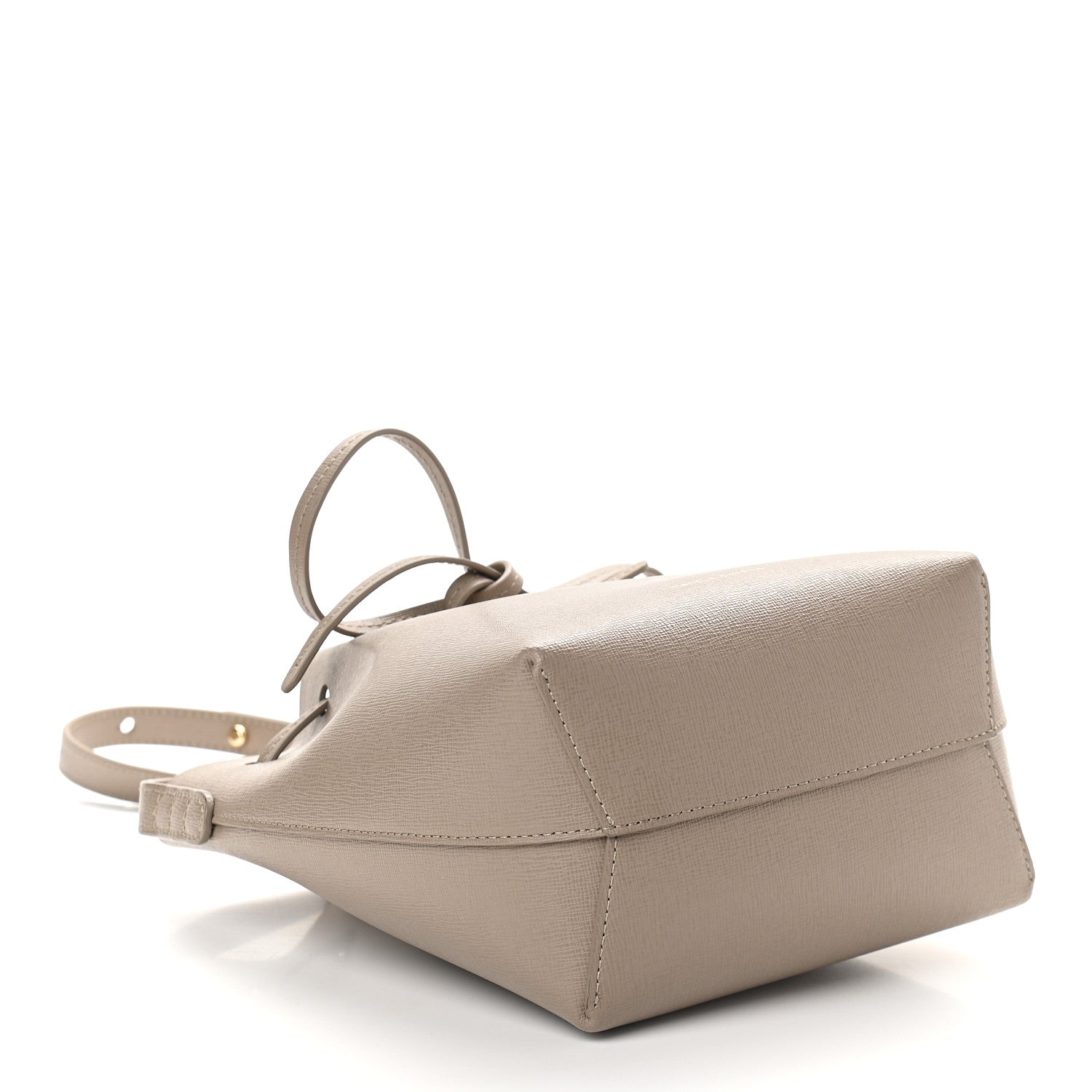 Mansur Gavriel Saffiano Mini Bucket Bag Elefante 4 of 9