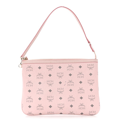 MCM Visetos Liz Shopper Tote Pouch Light Pink 1 of 7
