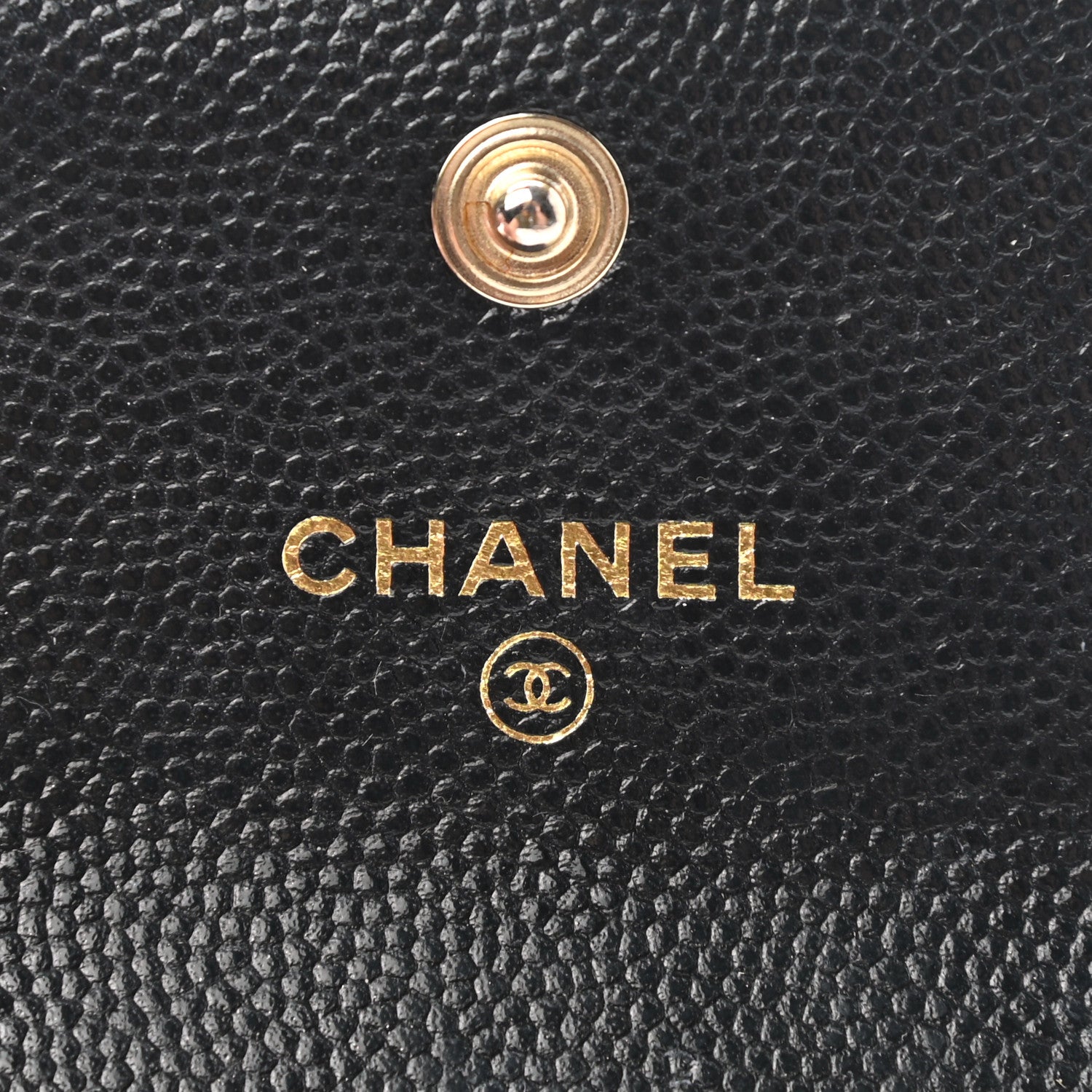 Chanel Caviar Quilted Crystal CC Airpods Pro Case Black 4 of 5