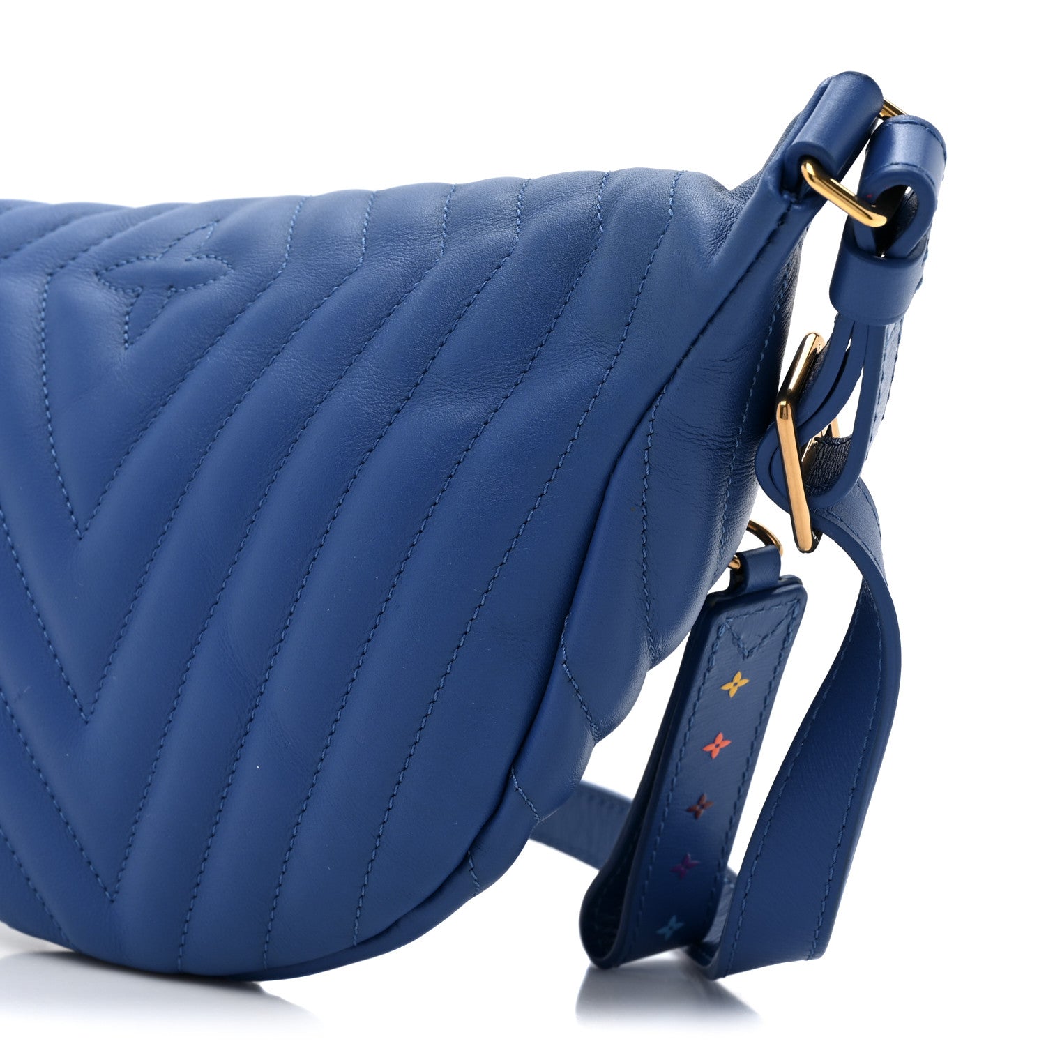 Louis Vuitton Calfskin New Wave Bumbag Blue Neon 9 of 10