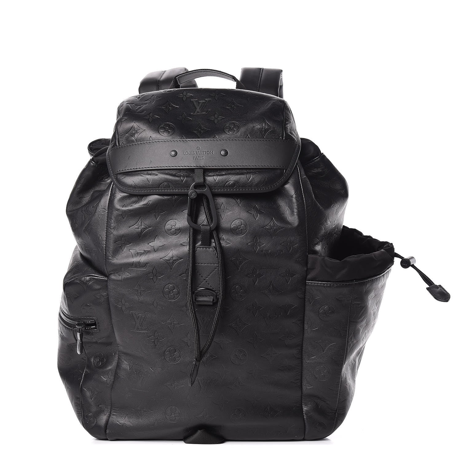 Louis Vuitton Calfskin Monogram Shadow Discovery Backpack Black 1 of 9