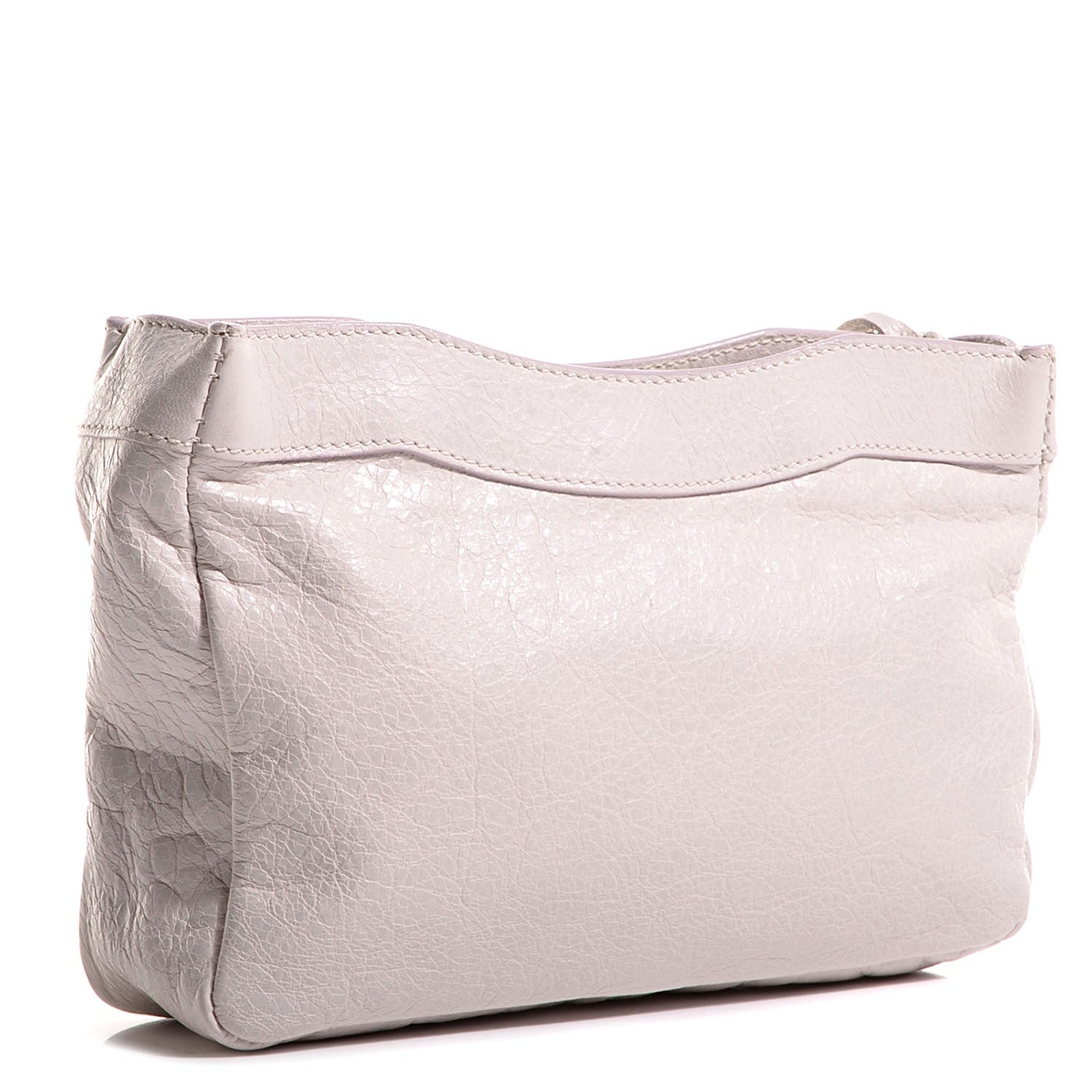 Balenciaga Agneau Classic Hardware Porte Toilette Makeup Clutch Nacre 3 of 10