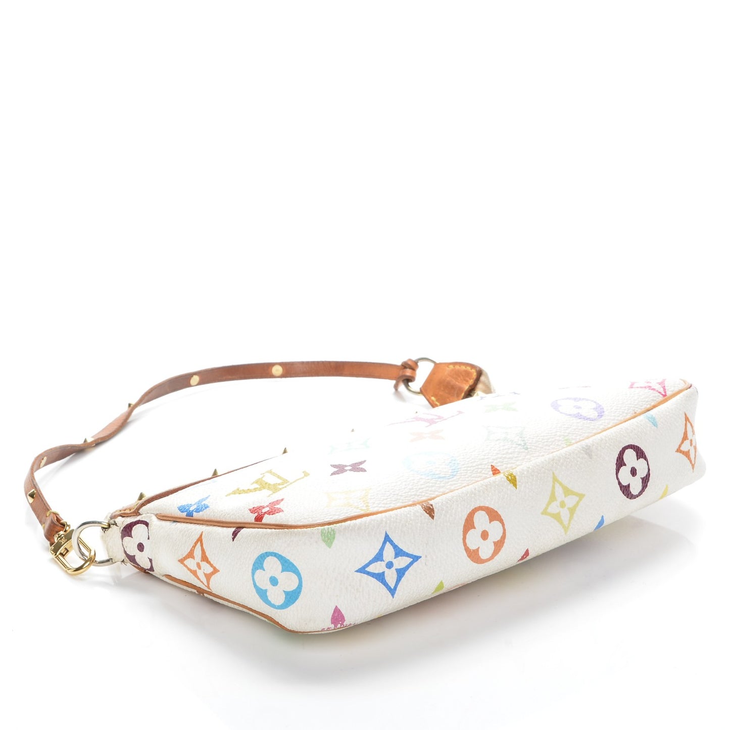 Monogram Multicolor Pochette Accessories White