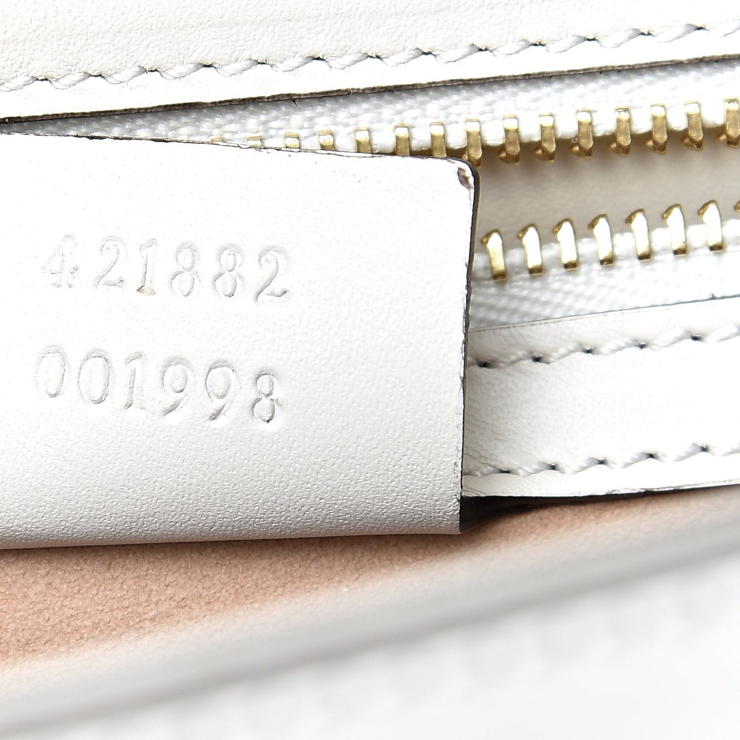 Calfskin Embroidered Small Sylvie Shoulder Bag White
