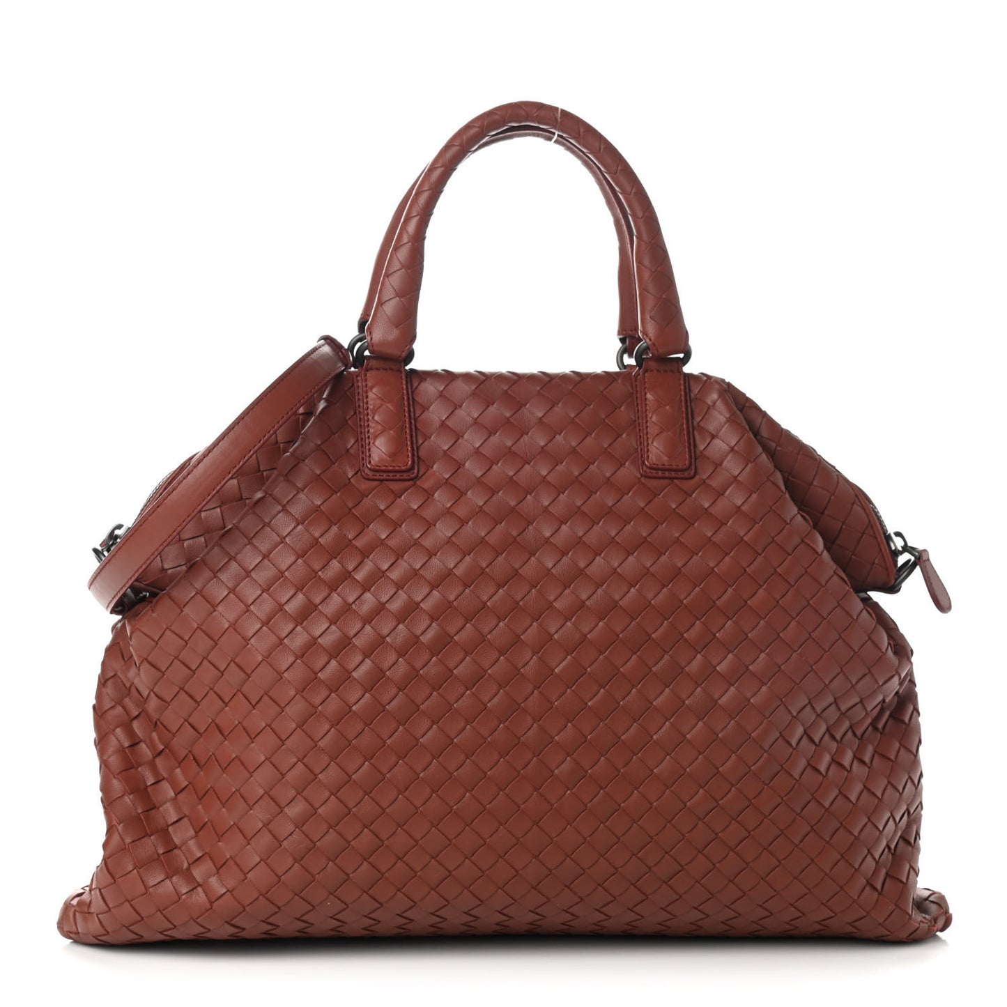 Nappa Intrecciato Maxi Convertible Tote Brique