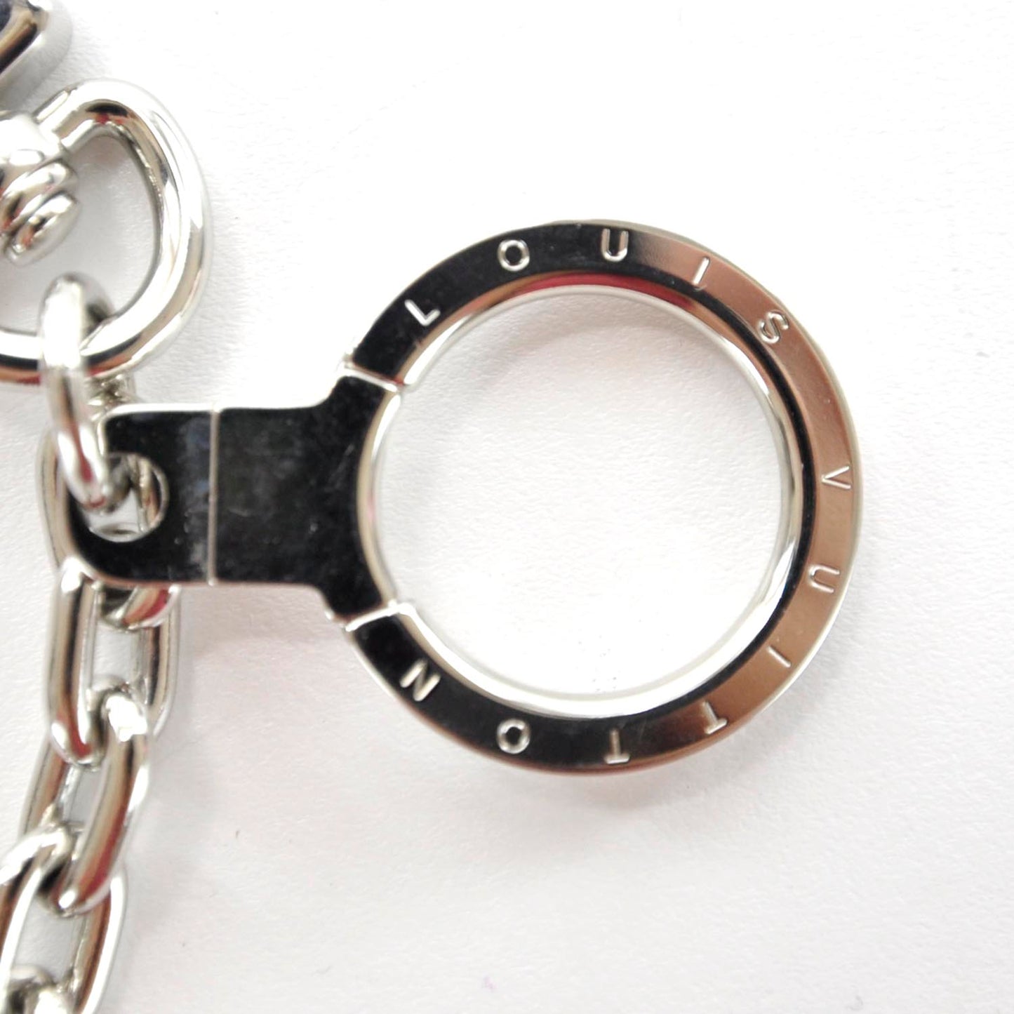 LV Initials Key Holder Silver