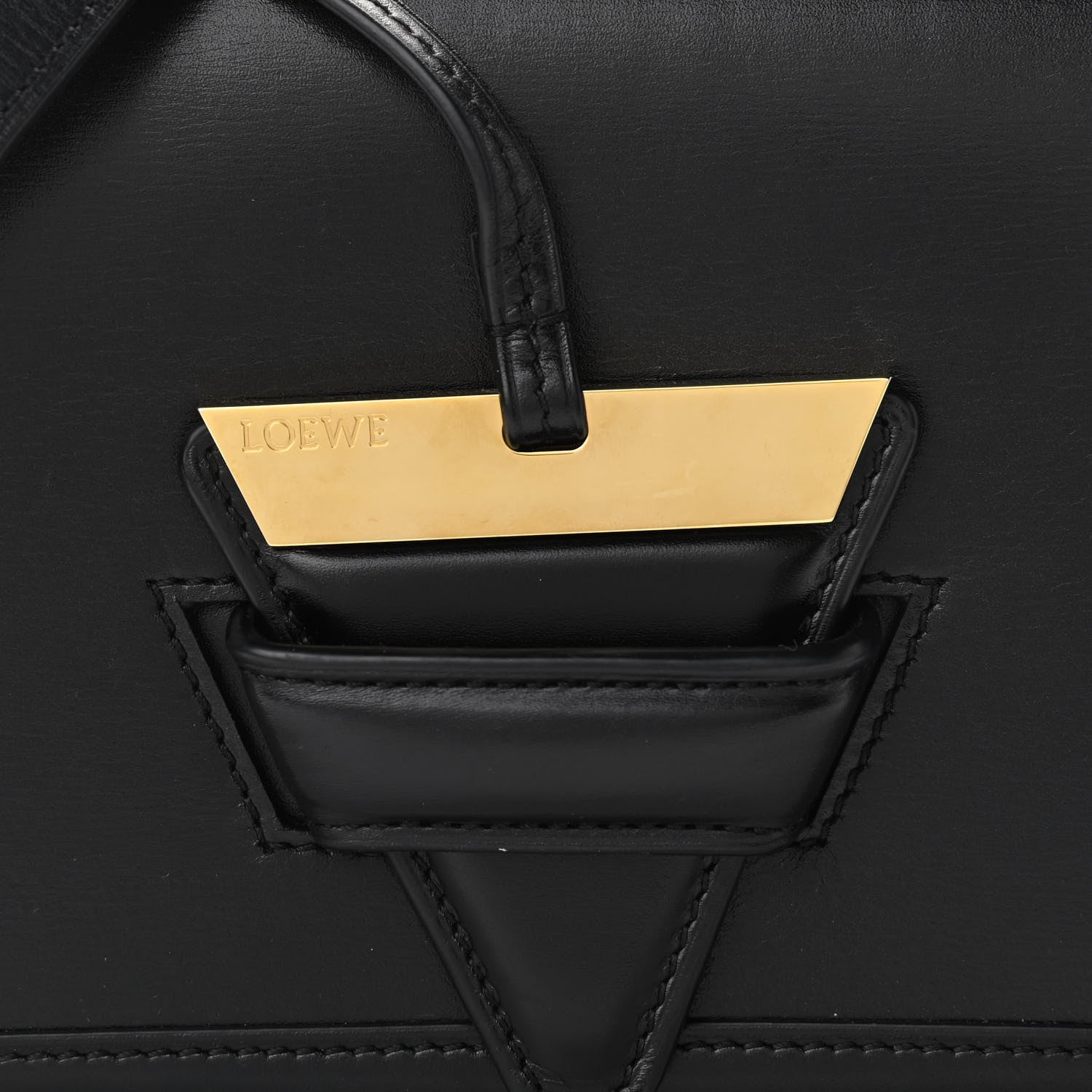 Loewe Calfskin Medium Barcelona Shoulder Bag Black 7 of 12