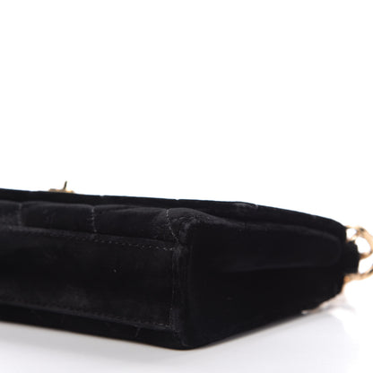 Chanel Velvet Quilted Evening Bag Black 7 of 12