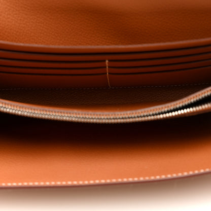 Hermes Evercolor Constance Wallet To Go Gold 5 of 11