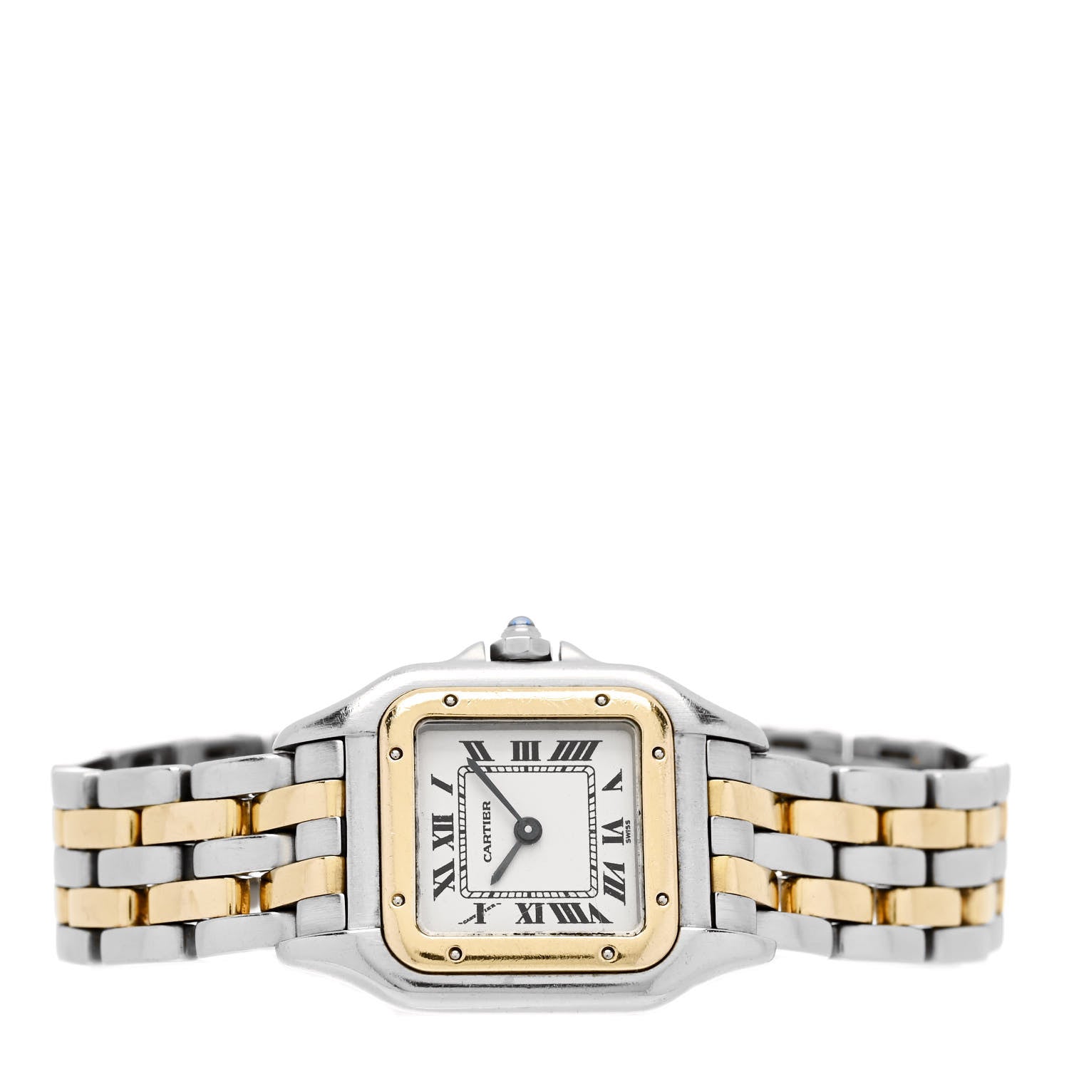 Cartier Stainless Steel 18K Yellow Gold 22mm Panthere Quartz Watch 2 of 4