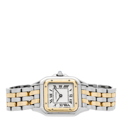 Cartier Stainless Steel 18K Yellow Gold 22mm Panthere Quartz Watch 2 of 4