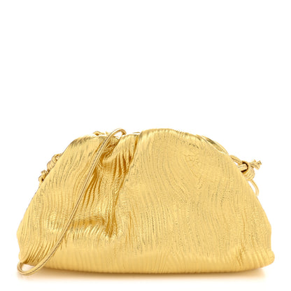 Bottega Veneta Metallic Bark Calfskin The Mini Pouch Gold 1 of 10