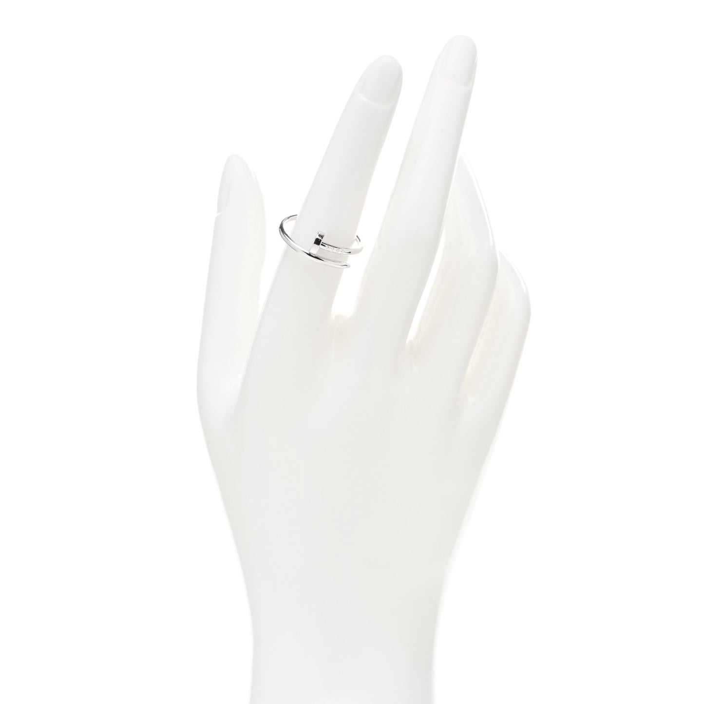 18K White Gold Small Juste Un Clou Ring 55 7.25