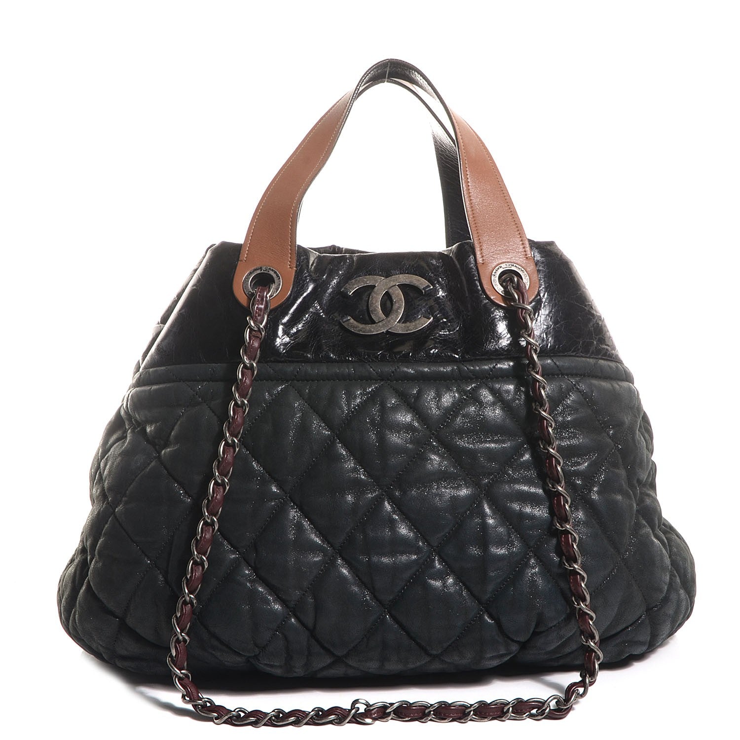 Chanel Iridescent Calfskin Large In The Mix Tote Black 1 of 7