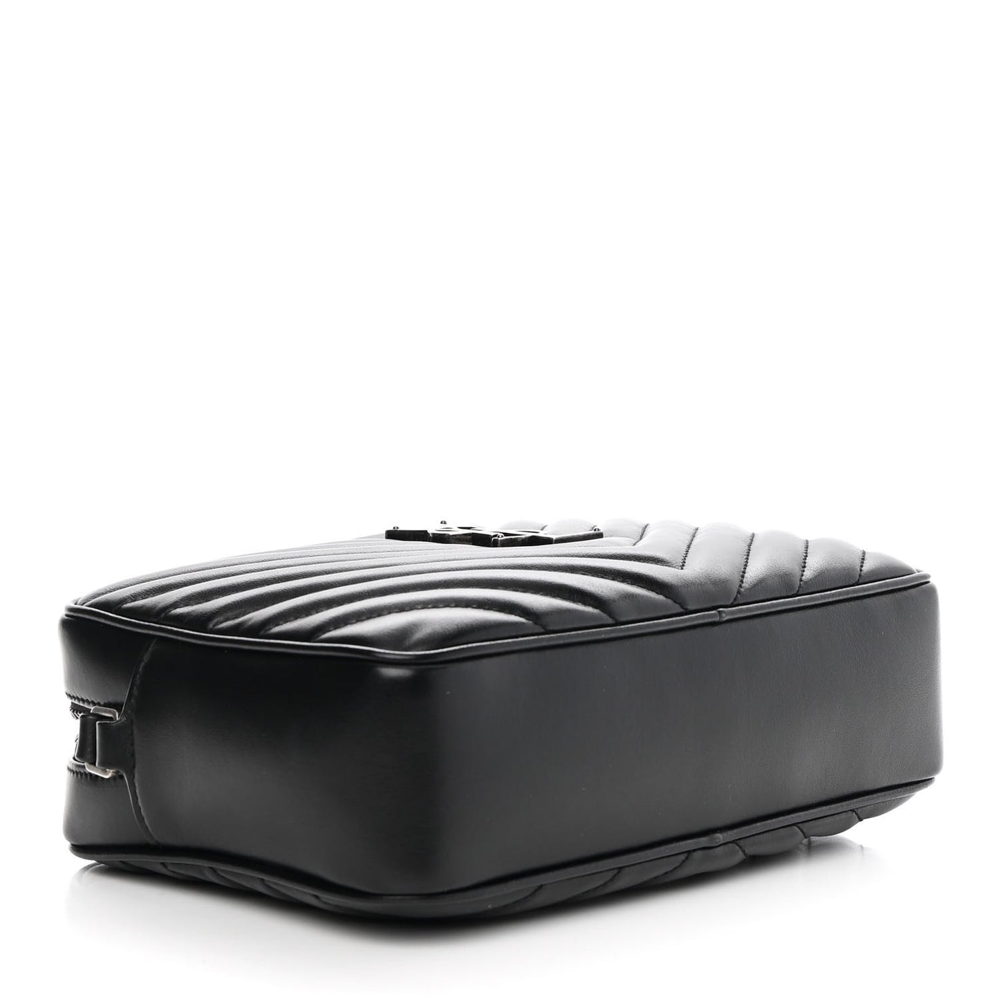 Calfskin Matelasse Monogram Lou Camera Bag Black