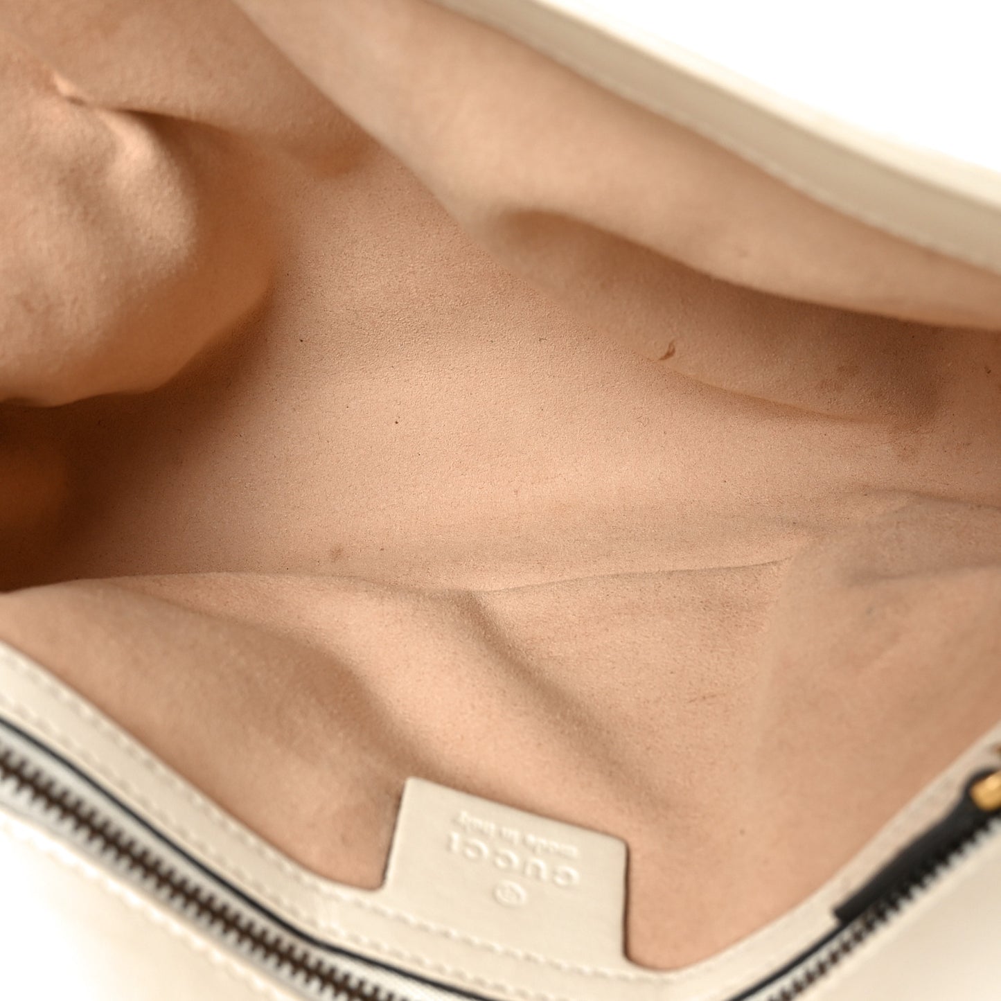 Calfskin Matelasse Small GG Marmont Shoulder Bag White