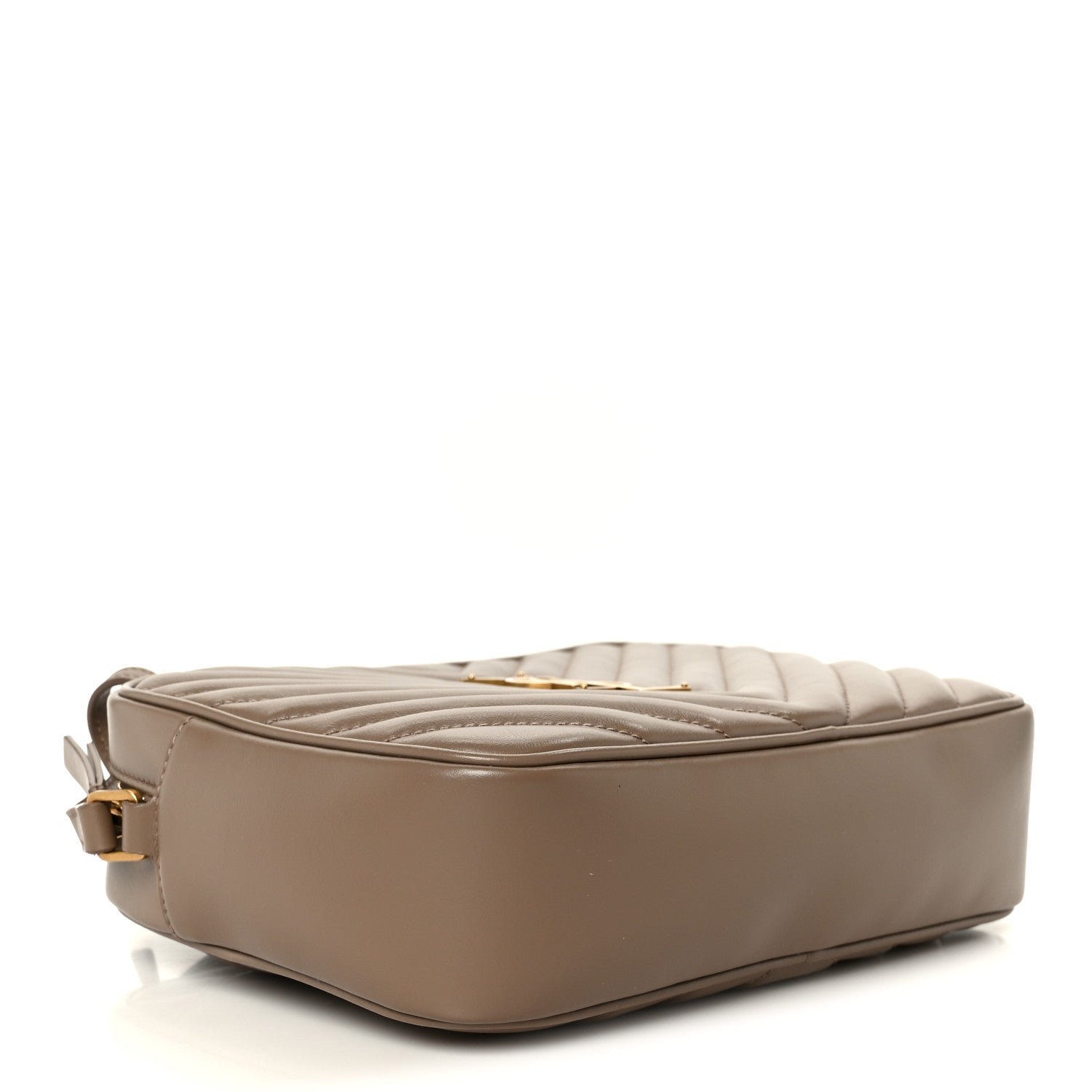Saint Laurent Calfskin Matelasse Monogram Lou Camera Bag Dark Beige 4 of 11
