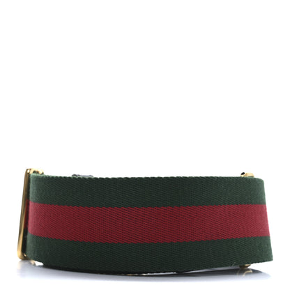 Gucci Canvas Web Studded Wide Shoulder Strap Green Red 2 of 3