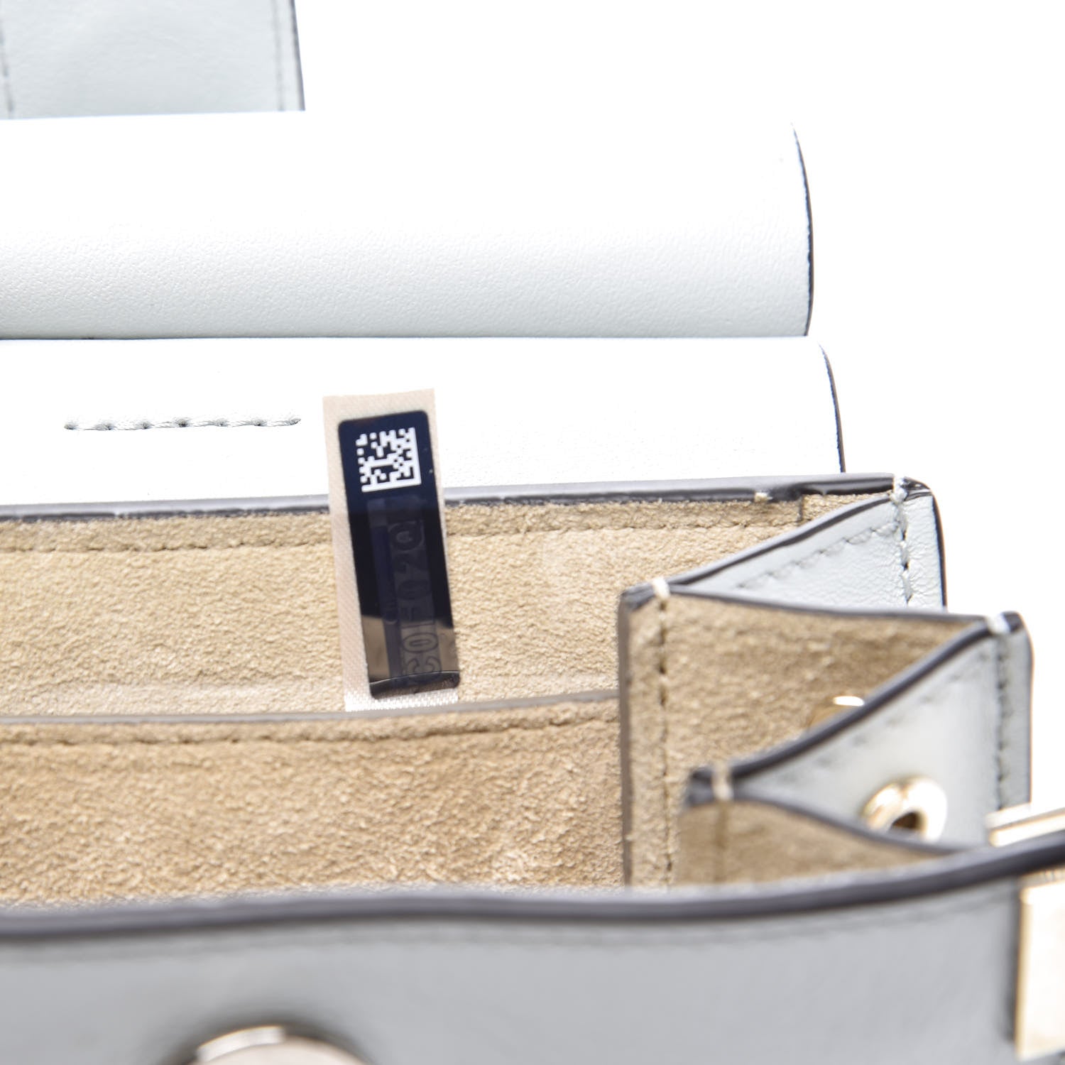 Chloe Suede Calfskin Mini Faye Bracelet Bag Airy Grey 7 of 9