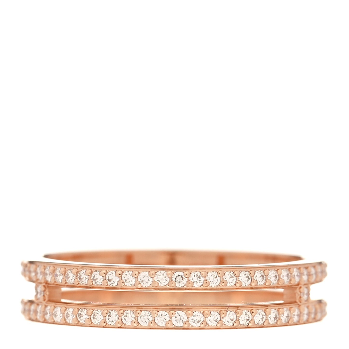 18K Rose Gold Diamond Ariane Wedding Band Ring 49 5