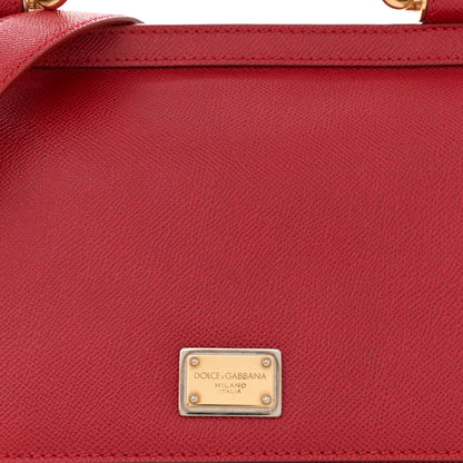 Dolce & Gabbana Dauphine Large Miss Sicily Satchel Dark Red 6 of 11