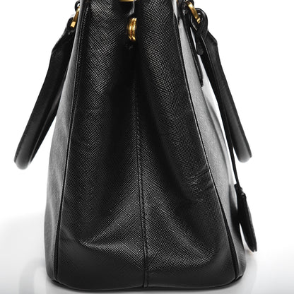Prada Saffiano Small Galleria Double Zip Tote Black 15 of 15