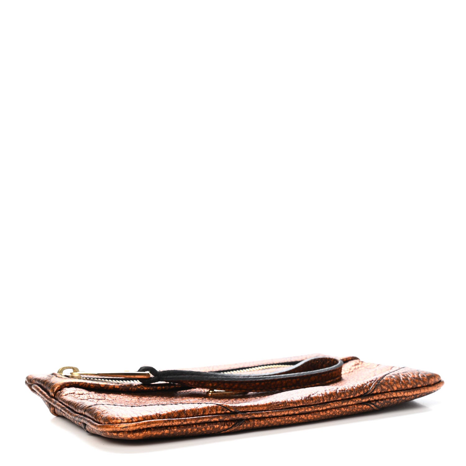 Burberry Metallic Grainy Calfskin Nevin Large Pouch Bronze 3 of 4