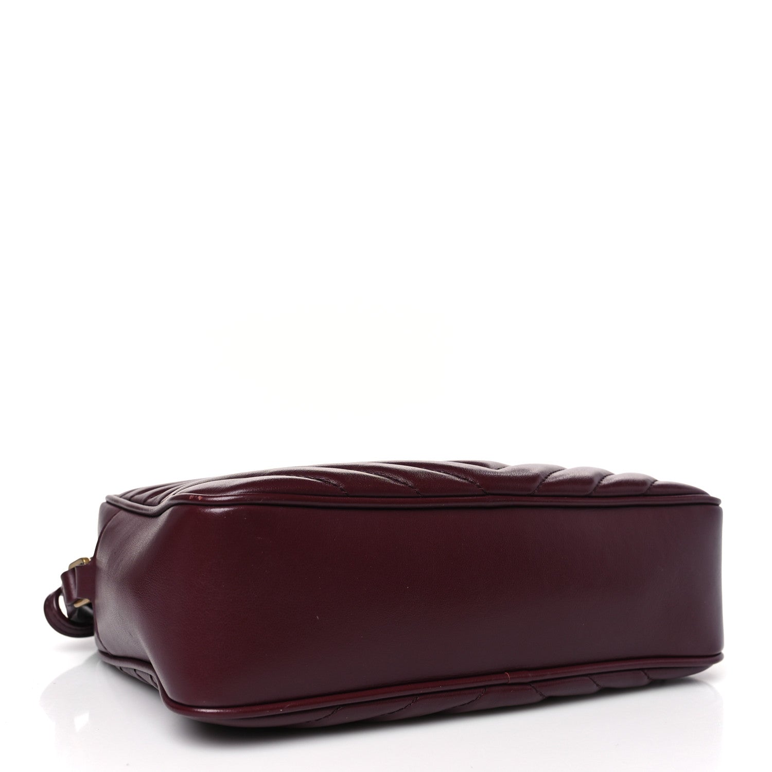 Saint Laurent Calfskin Matelasse Monogram Lou Camera Bag Dark Legion Red 4 of 9