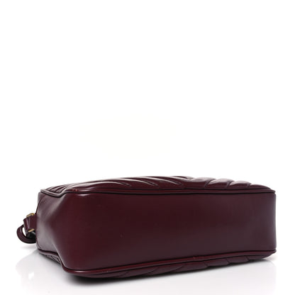 Saint Laurent Calfskin Matelasse Monogram Lou Camera Bag Dark Legion Red 4 of 9