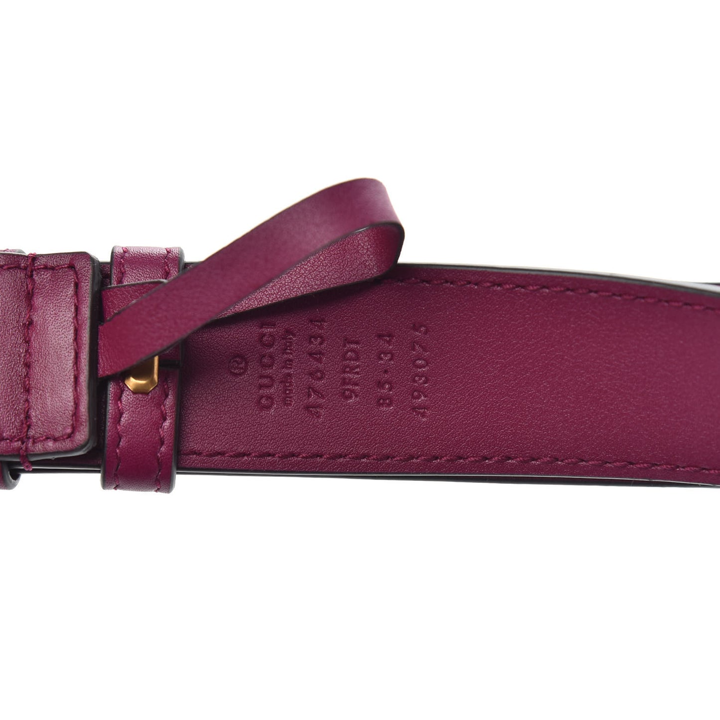 Velvet Matelasse GG Marmont Belt Bag 85 34 Fuchsia Violet Cyclamen