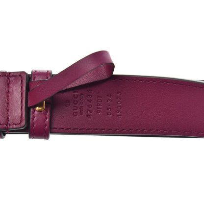 Gucci Velvet Matelasse GG Marmont Belt Bag 85 34 Fuchsia Violet Cyclamen 11 of 11