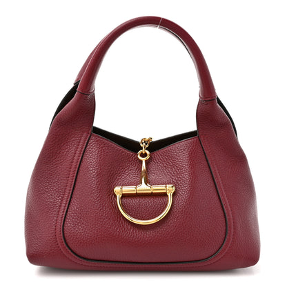 Gucci Grained Calfskin Softbit Medium Shoulder Bag Rosso Ancora 1 of 10