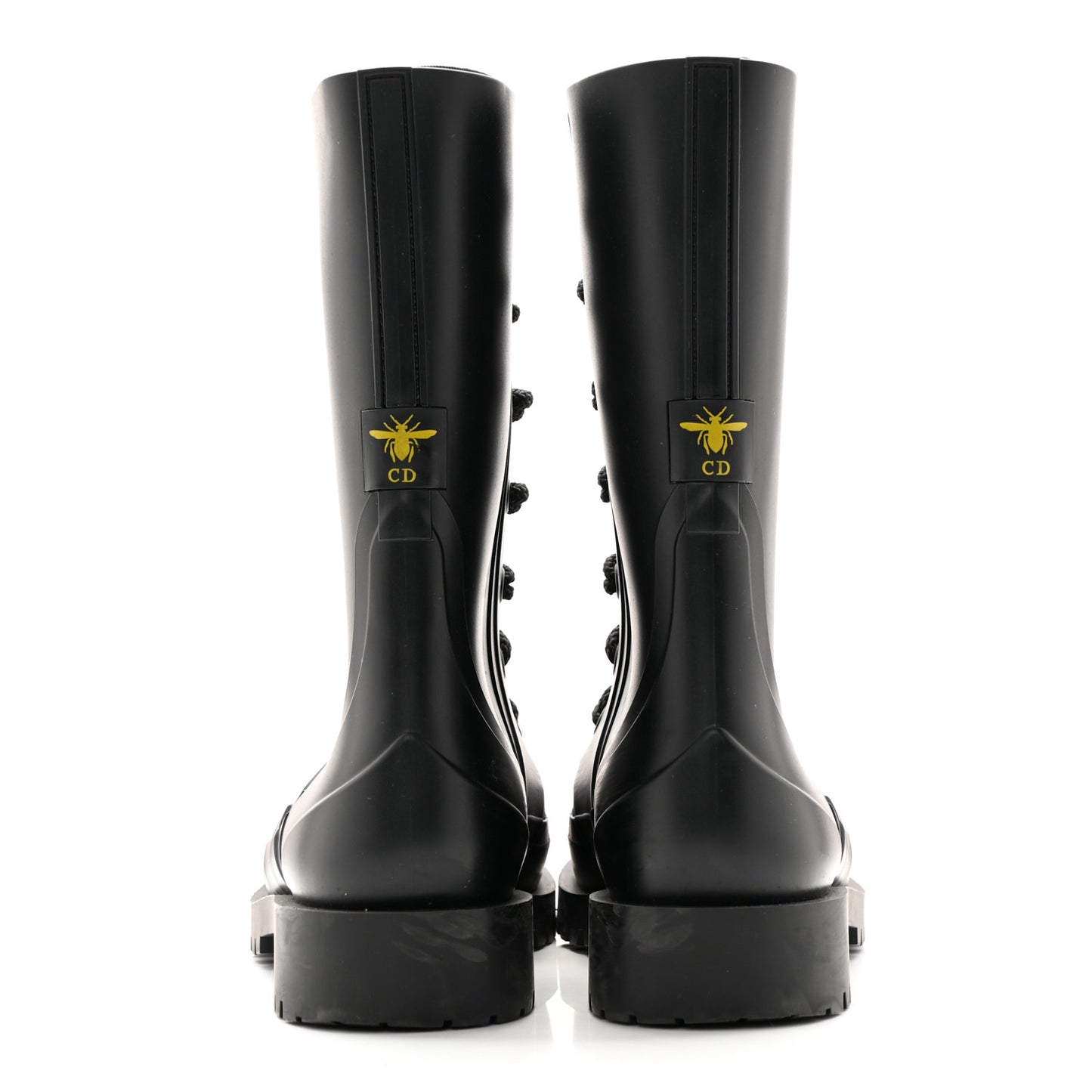 Rubber Diorcamp Low Boots 37 Black