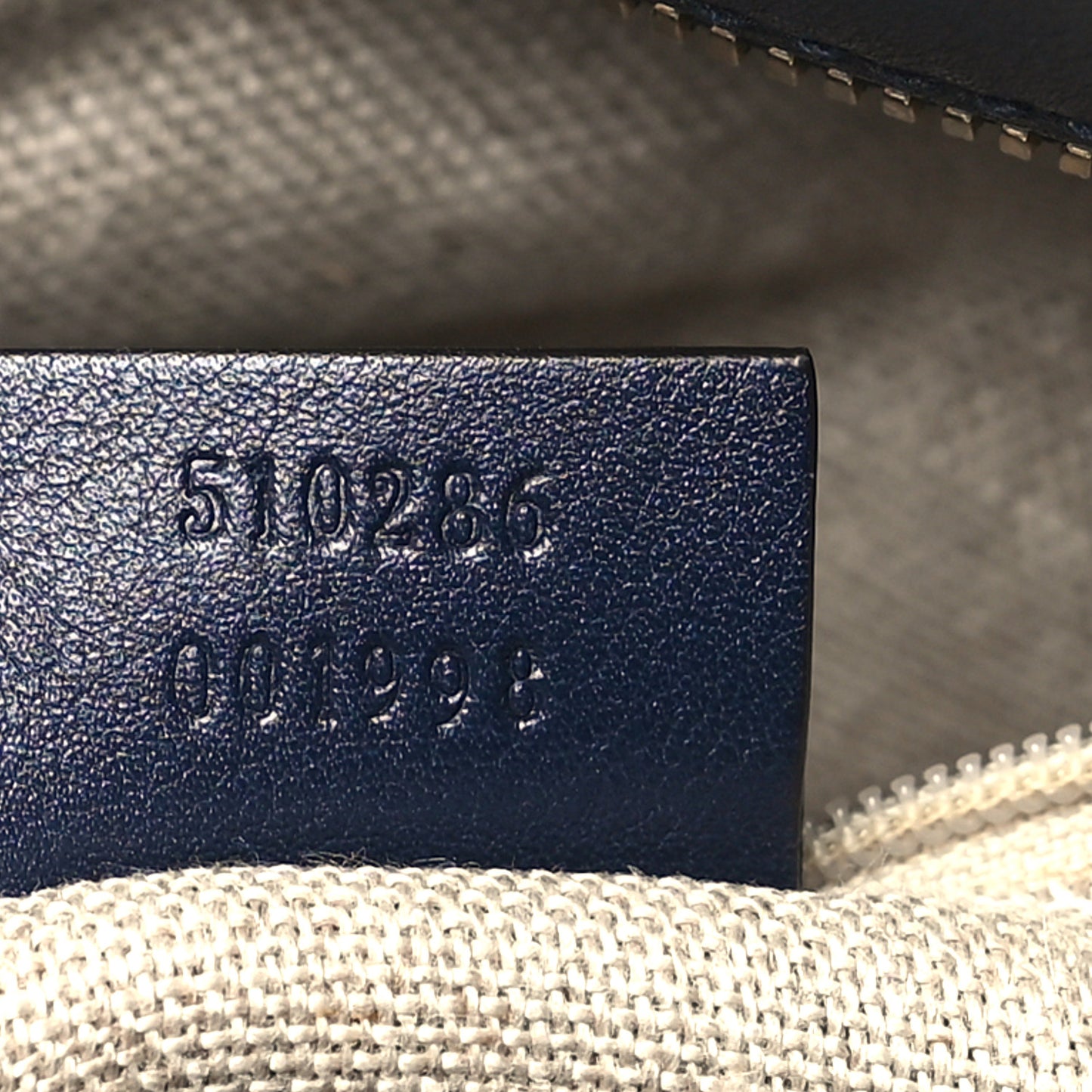 Microguccissima Medium Crossbody Bag Blue