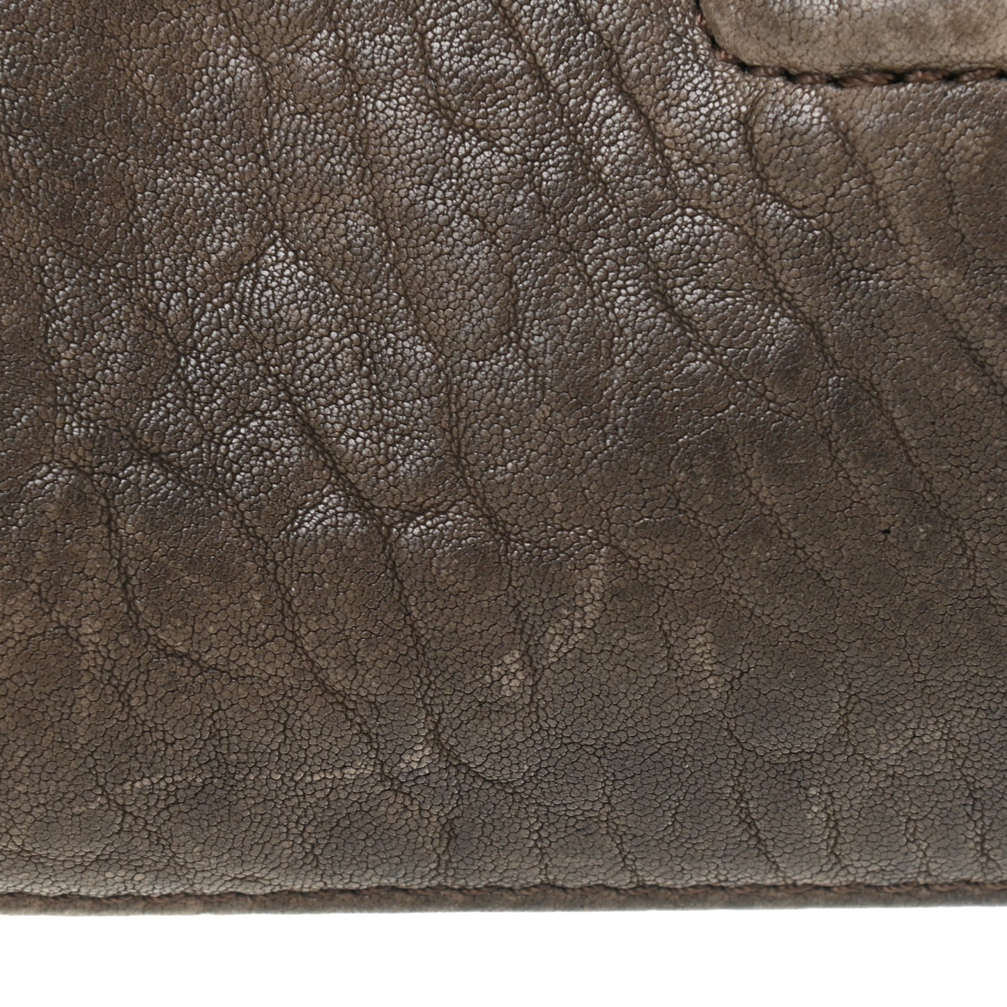 Bullhide Calfskin Medium Antigona Envelope Clutch Brown