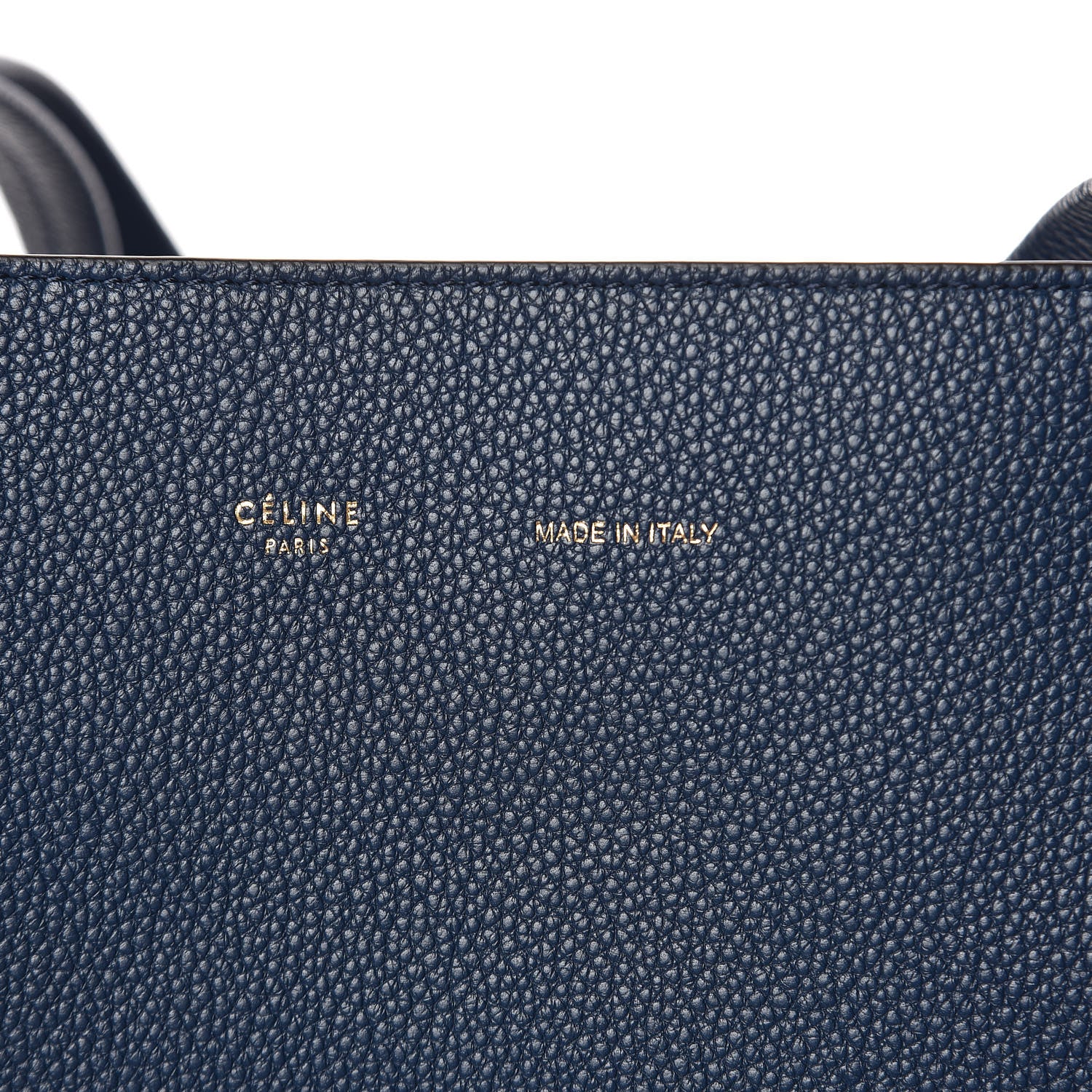 Celine Soft Grained Calfskin Small Belt Cabas Phantom Abyss Blue 7 of 9