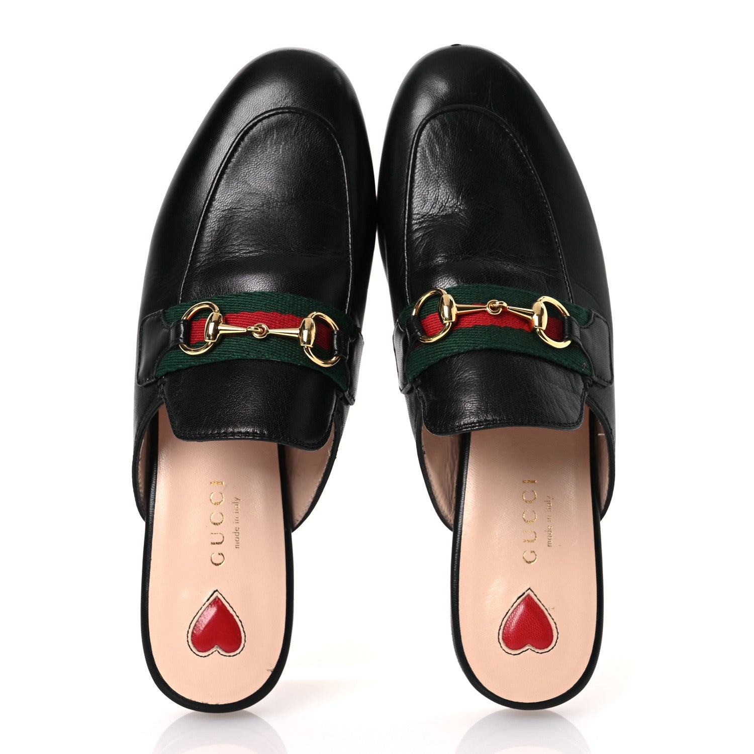 Gucci Calfskin Womens Princetown Slippers 35.5 Black 2 of 15