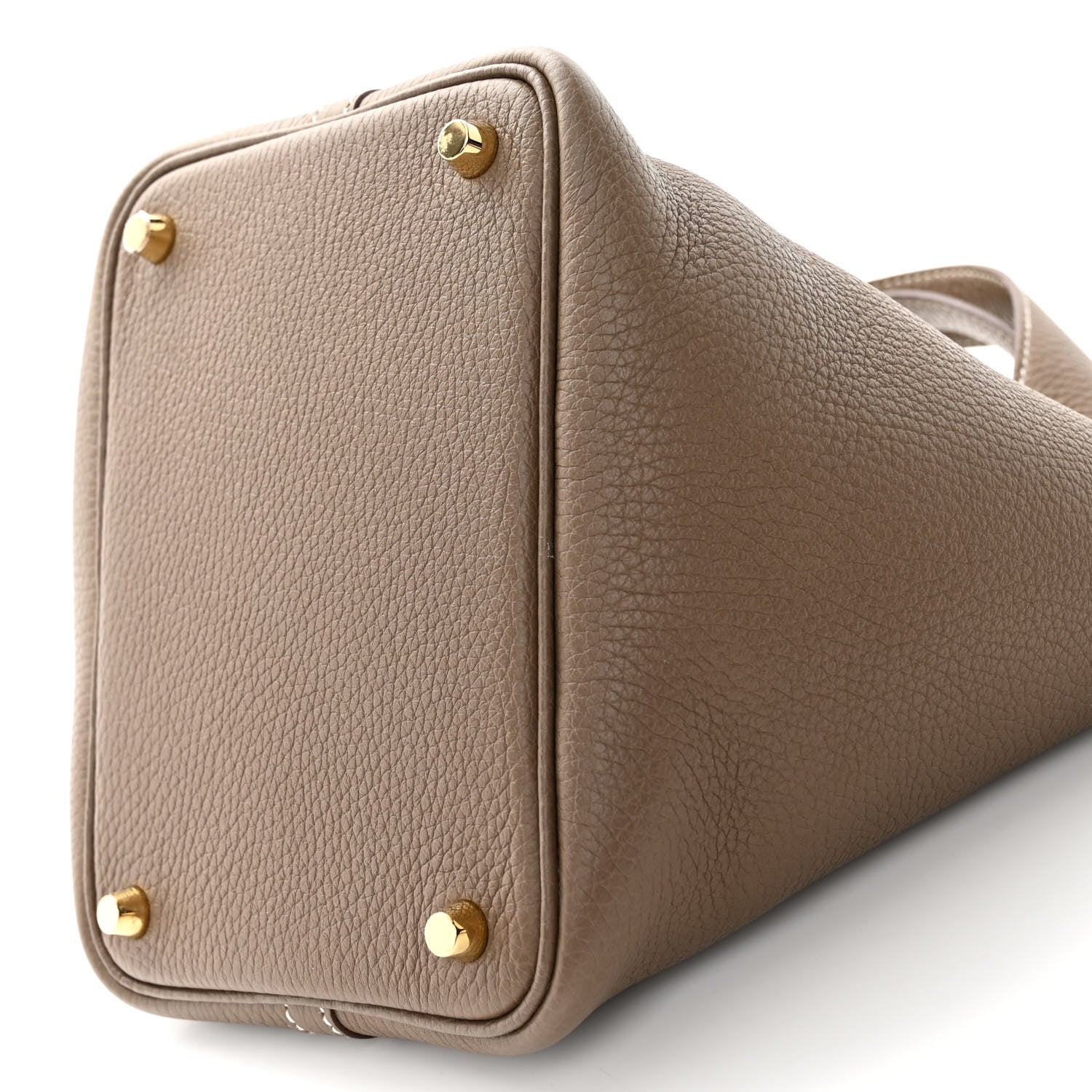 Hermes Taurillon Clemence Picotin Lock 18 PM Etoupe 10 of 11