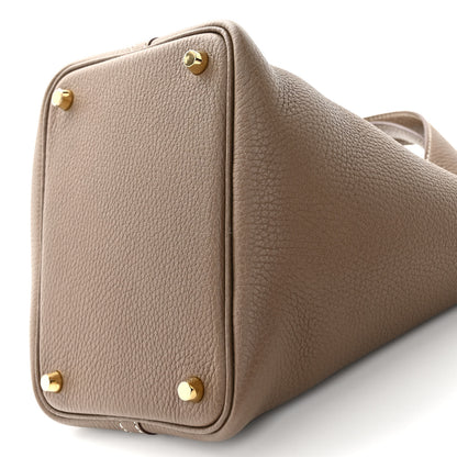 Hermes Taurillon Clemence Picotin Lock 18 PM Etoupe 10 of 11