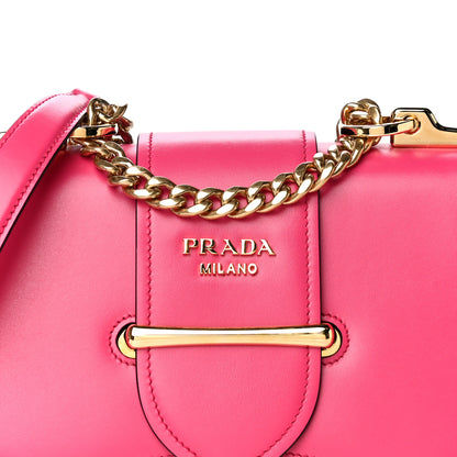 Prada City Calfskin Sidonie Small Chain Crossbody Bag Magenta 6 of 10