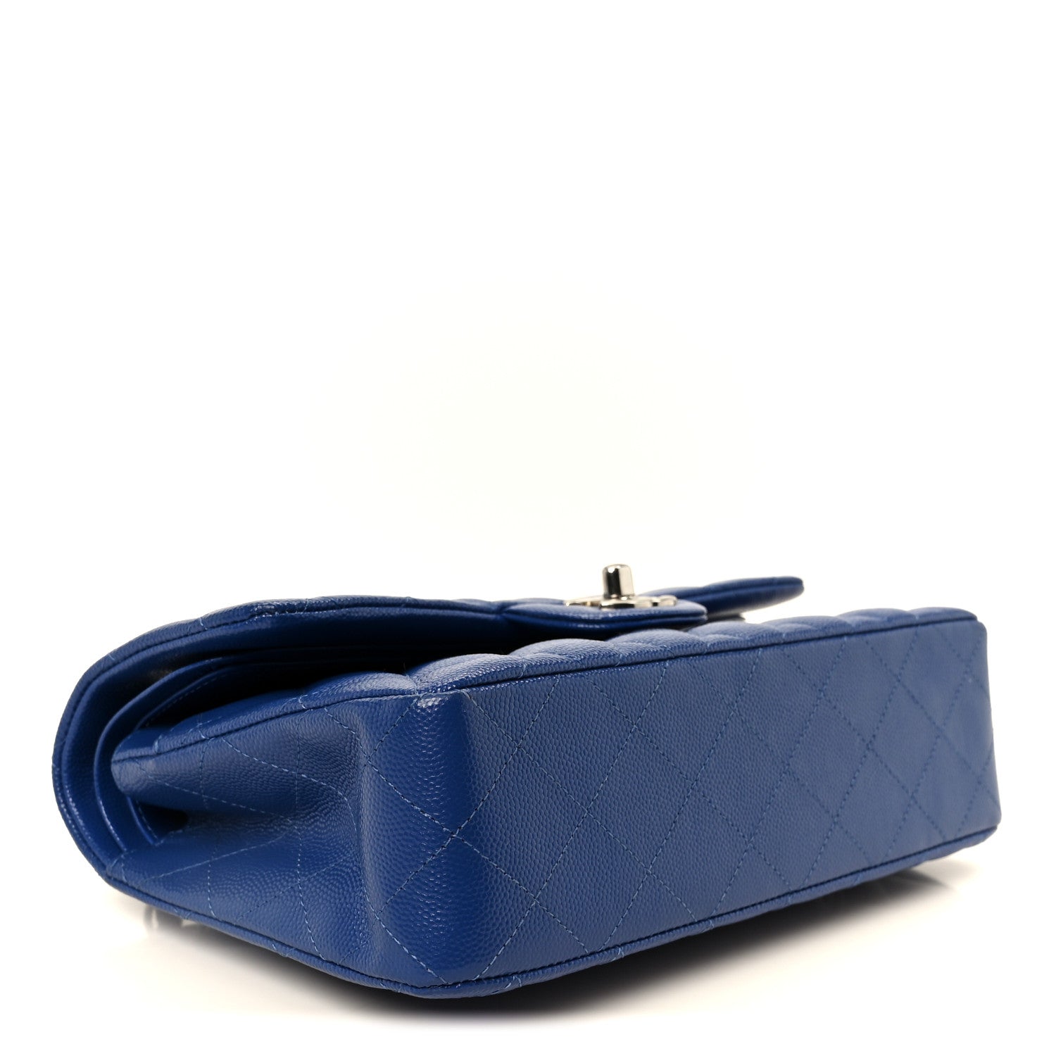 Chanel Caviar Quilted Small Double Flap Blue 4 of 11