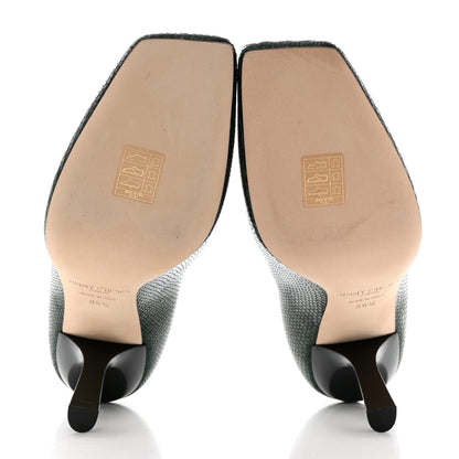 Jimmy Choo Snake Printed Calfskin Marcella 85 Pumps 36.5 Dark Moss 5 of 8
