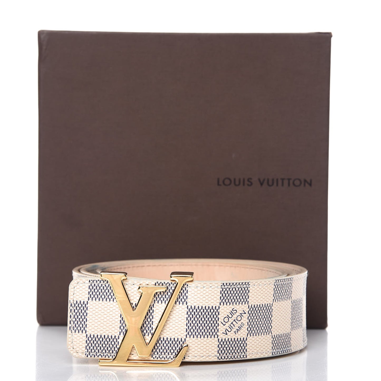 Damier Azur 40mm LV Initiales Belt 95 38