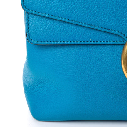 Gucci Calfskin GG Marmont Shoulder Bag Turquoise 8 of 9