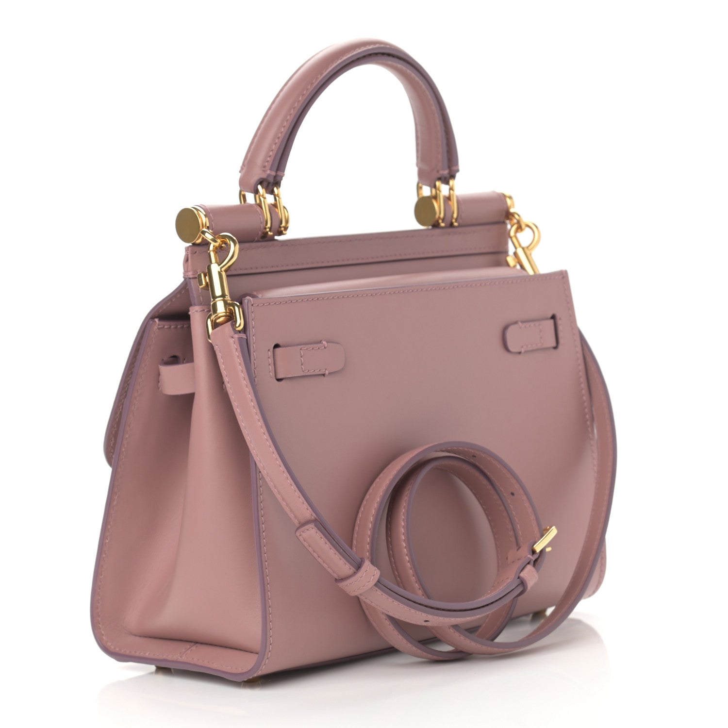 Dolce & Gabbana Vitello Morbido Small Sicily 58 Bag Dusty Pink 3 of 13