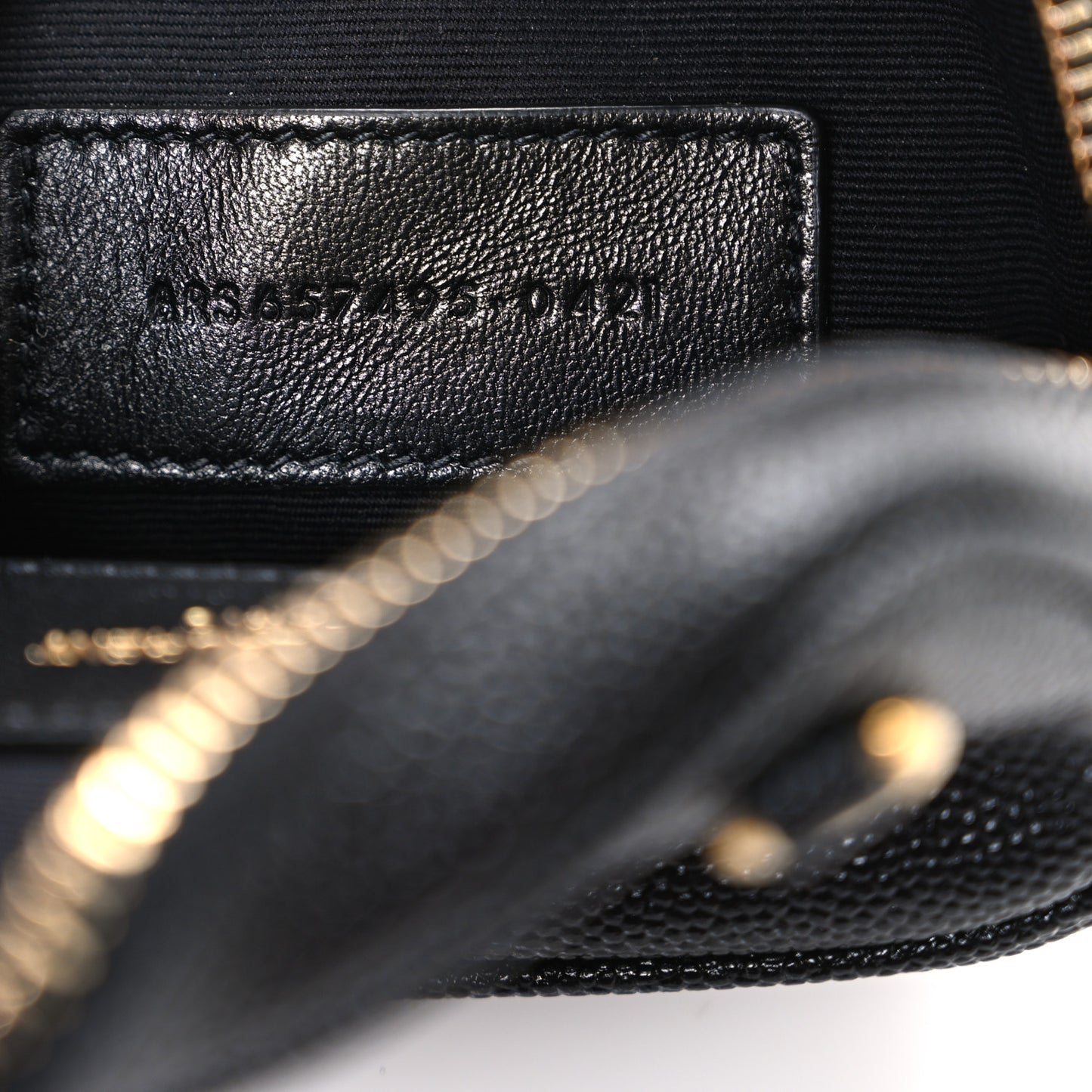 Grain De Poudre Matelasse Monogram Baby Lou Camera Bag Black