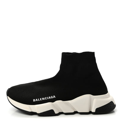 Balenciaga Neoprene Knit Womens Speed Sneakers 36 Black White 1 of 9