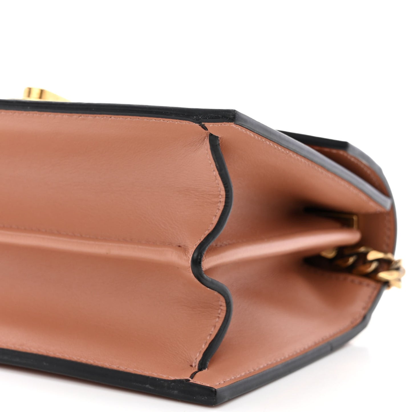 Calfskin Small Elisa Shoulder Bag Nude