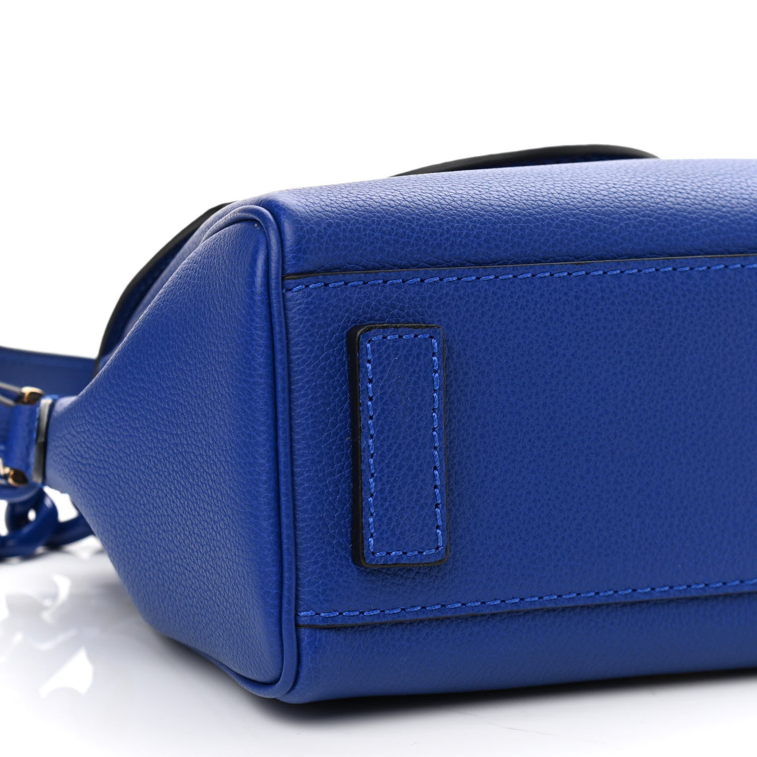Versace Grained Calfskin Small La Medusa Top Handle Bag Lapis 8 of 9